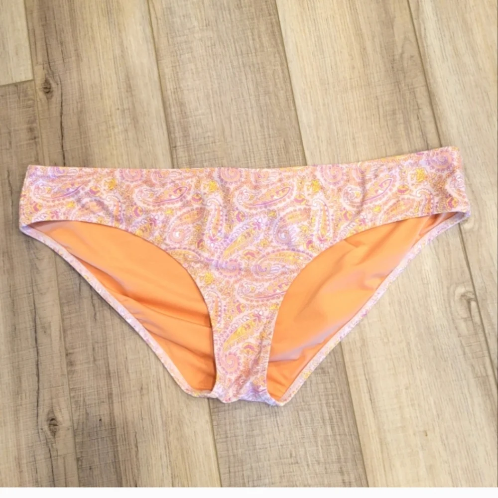 J CREW ECO BEACH PAISLEY SURF HIPSTER BIKINI BOTTOM SIZE XL NWT